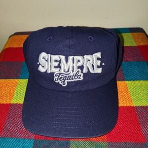 Siempre Tequila Embroidered Trucker Strapback Hat Cap